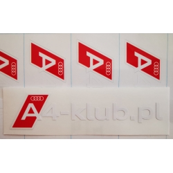 Naklejki Audi A4 Klub Polska - pakiet 2szt